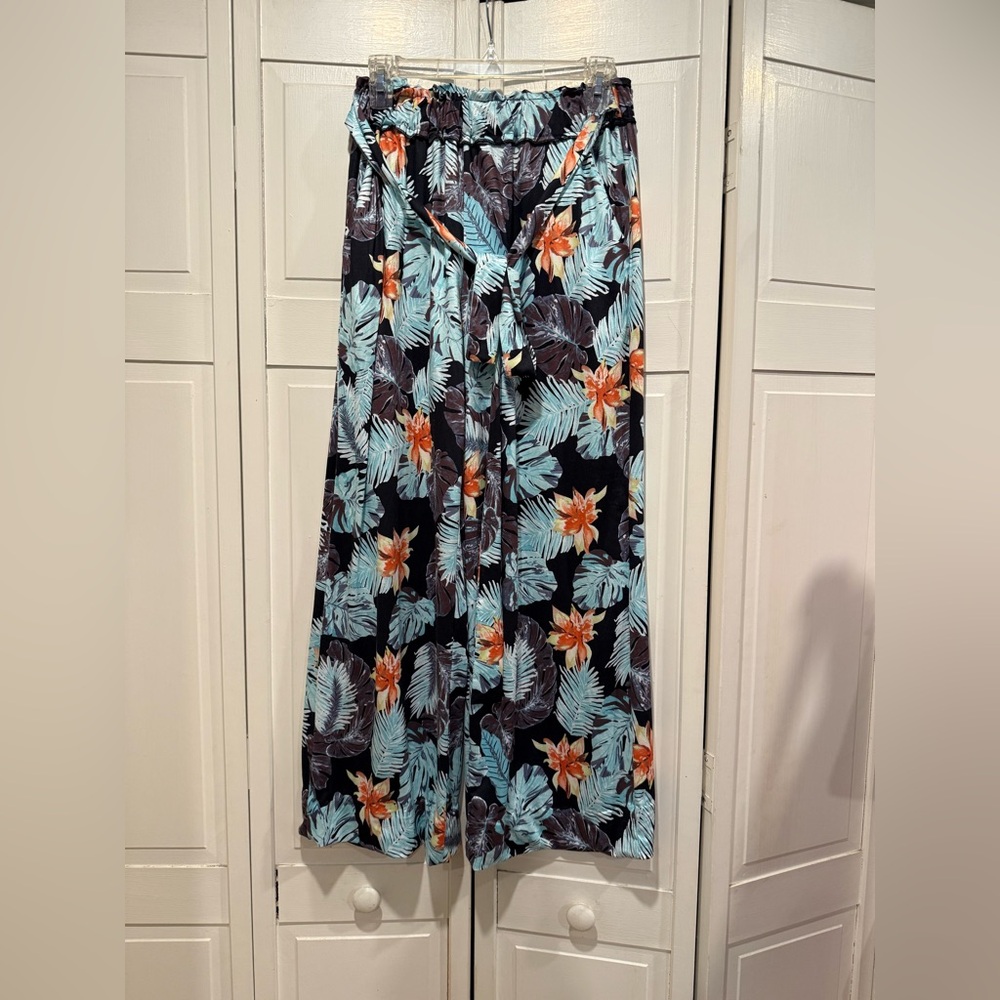ECOWISH palazzo pants NWOT size large‎